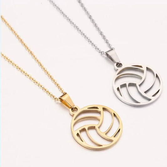 Stainless Steel Necklaces Volleyball